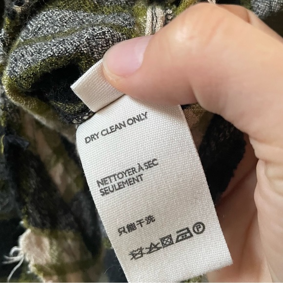 Free People plaid drawstring flannel checker shirt button down - Picture 9 of 12